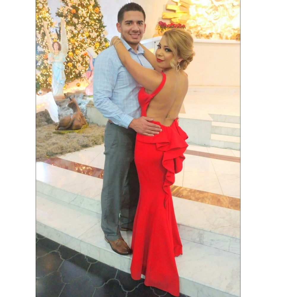 Xscape size 4 red dress